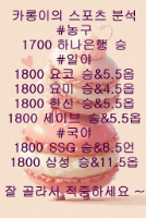 저녁 픽 공유