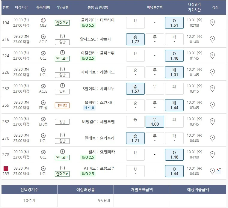 첫 픽 적중 가보자~~
