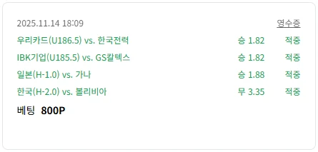 오랜만에 적중했습니다.~**