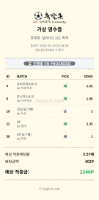 간만 당첨입니다