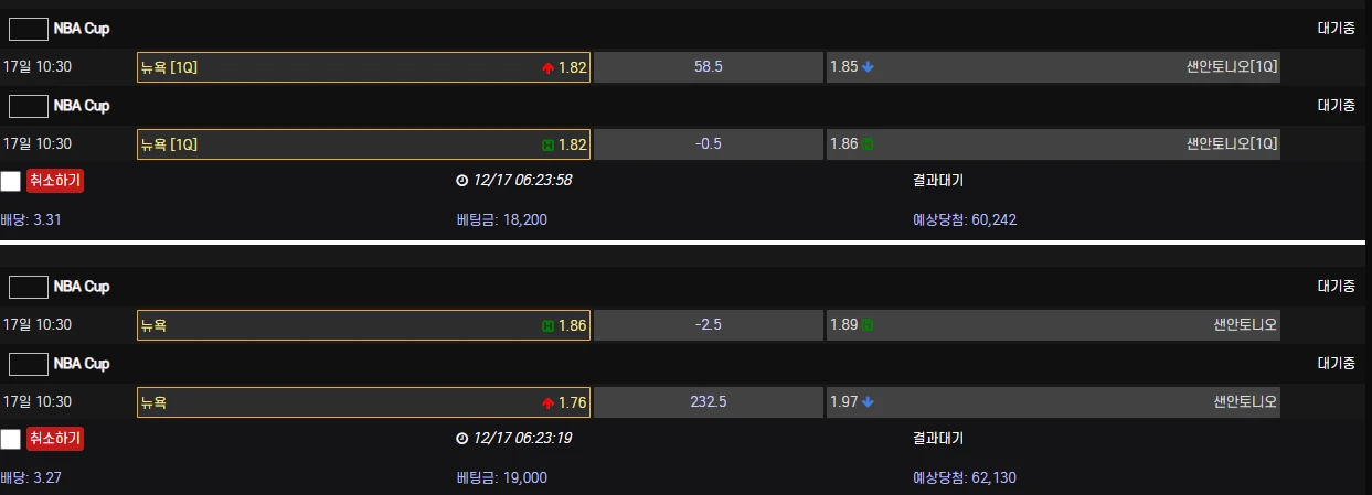 NBA컵 결승 풀쿼,스샬픽 꿀벳
